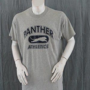 Vintage Graphic T-shirt - Panther Athletics Gym Shirt Style - Men's XL